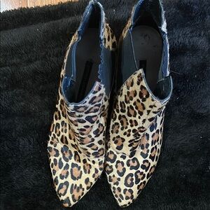 French Connection Chetah Print Boots Size 7.5
